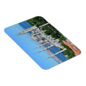 Magnet Flexible Istanbul Mosquée Bleue Nuit Décor Premium Voyage (Côté Droit)