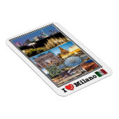 Magnet Flexible IT Italie - Milano - I Love Mosaic - (Côté Droit)