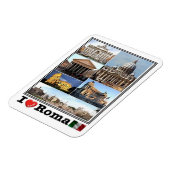 Magnet Flexible IT Italie - Roma - I Love Mosaic - Colosseo - (Côté Gauche)
