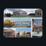 Magnet Flexible IT Italie - Rome -<br><div class="desc">Voici le souvenir de vos vacances en Italie. Cette image contient une représentation des lieux suivants : Rome - Le Colisée et l'Arc de Constantin - Panthéon - Pont Saint-Ange - Forum Romain - Fontaine Barcaccia - Trinità dei Monti - Piazza di Spagna Code : IT2a11</div>
