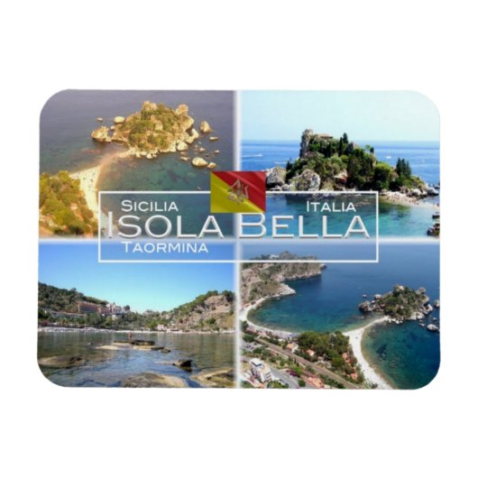 Magnet Flexible IT Italie - Taormina - Isola Bella - (Horizontal)