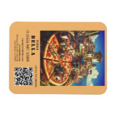 Magnet Flexible Italian Pizza Scan to Order QR Code Custom (Horizontal)
