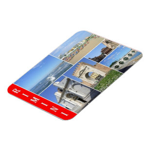 Magnet Flexible Italie - Emilie Romagne - Rimini - Mosaic -