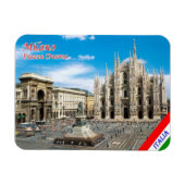 Magnet Flexible Italie - Lombardie - Milan - Duomo Carré - (Horizontal)
