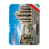 Magnet Flexible Italie - Lombardie - Milan - Duomo Carré - (Vertical)