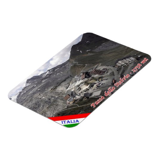 Magnet Flexible Italie - Lombardie - Stelvio Pass - (Côté Gauche)