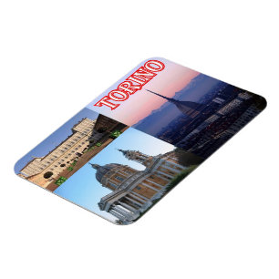 Magnet Flexible Italie - Piémont - Torino - Mosaic -