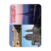 Magnet Flexible Italie - Piémont - Torino - Mosaic - (Vertical)