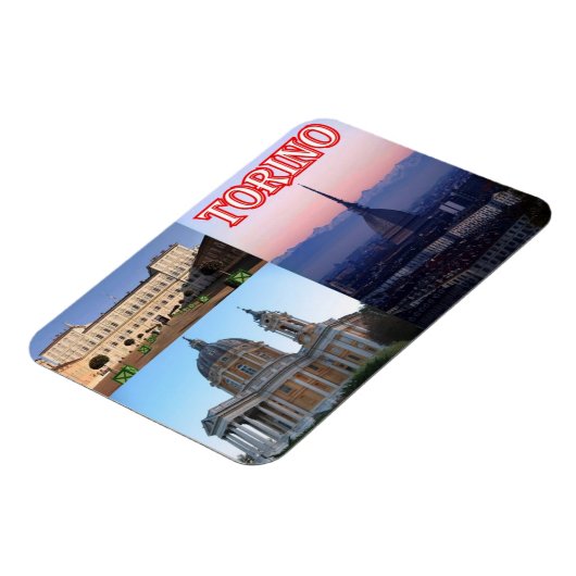 Magnet Flexible Italie - Piémont - Torino - Mosaic - (Côté Gauche)