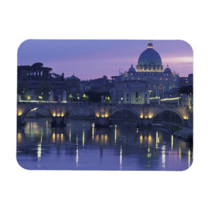 Magnet Flexible Italie, Rome Saint Pierre et Ponte Sant Angelo,