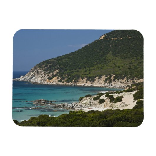 Magnet Flexible Italie, Sardaigne, Solanas. Plage. (Horizontal)