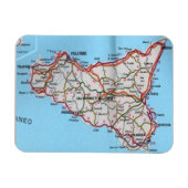 Magnet Flexible Italie - Sicile - Carte Sicile - (Horizontal)