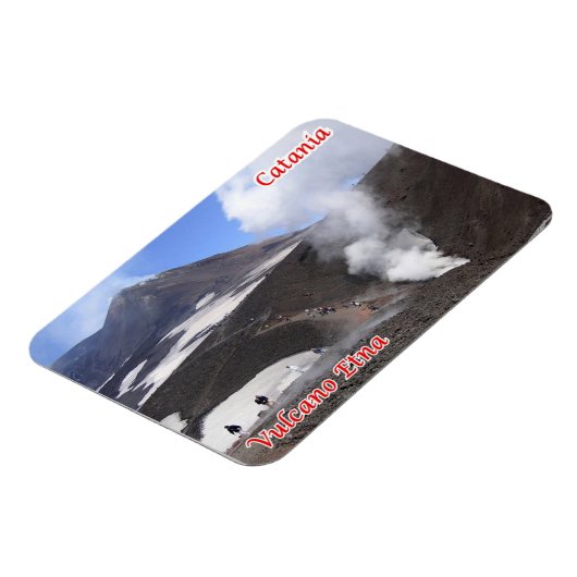 Magnet Flexible Italie - Sicile - Catane - Etna - (Côté Gauche)