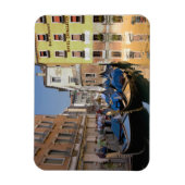 Magnet Flexible Italie, Venise, gondoles amarrées le long du canal (Vertical)