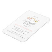 Magnet Flexible Itinéraire de bachelorette chic champagne rose (Côté Gauche)