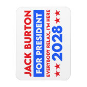 Magnet Flexible Jack Burton Pour Président 2028 (Vertical)