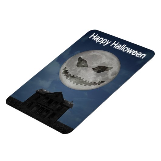 Magnet Flexible Jack-o'-lantern effrayant Lune d'Halloween (Côté Gauche)