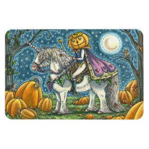 MAGNET FLEXIBLE JACK-O'-LANTERN PRINCE SUR SON UNICORN MAGIQUE