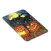 Magnet Flexible Jack-O'Lantern et Chats noirs (Côté Droit)