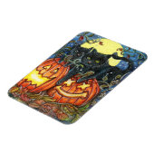 Magnet Flexible Jack-O'Lantern et Chats noirs (Côté Gauche)