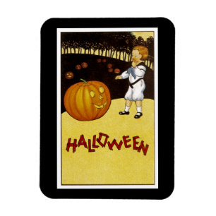 Magnet Flexible Jack o'Lantern Patch de citrouilles Halloween