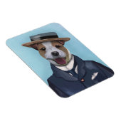 Magnet Flexible Jack Russell dans un bateau (Côté Droit)