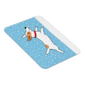 Magnet Flexible Jack Russell Terrier - Joyeux Chien d'hiver (Côté Droit)
