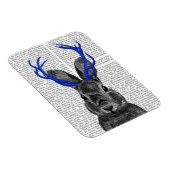Magnet Flexible Jackalope avec Antlers Bleus (Côté Droit)