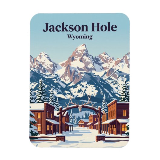 Magnet Flexible Jackson Hole USA (Vertical)