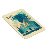 Magnet Flexible Jackson Hole Wyoming Vintage (Côté Droit)