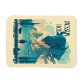 Magnet Flexible Jackson Hole Wyoming Vintage (Horizontal)