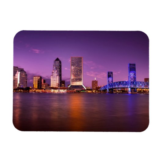 Magnet Flexible Jacksonville Floride Skyline (Horizontal)
