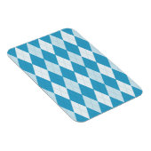 Magnet Flexible Jacquard bleu Peacock Petite forme diamant (Côté Droit)