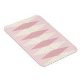 Magnet Flexible Jacquard rose moderne du milieu du siècle (Côté Droit)