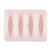 Magnet Flexible Jacquard rose moderne du milieu du siècle (Horizontal)