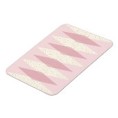 Magnet Flexible Jacquard rose moderne du milieu du siècle (Côté Gauche)