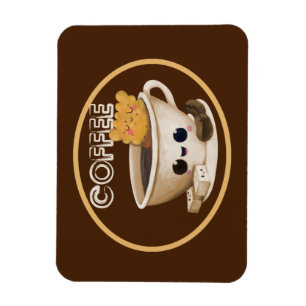 Magnet Flexible J'adore le café