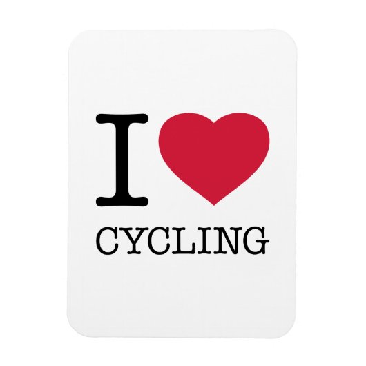 MAGNET FLEXIBLE J'ADORE LE CYCLISME (Vertical)
