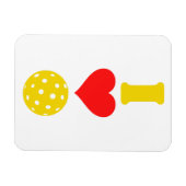 Magnet Flexible J'adore le pickleball (Horizontal)