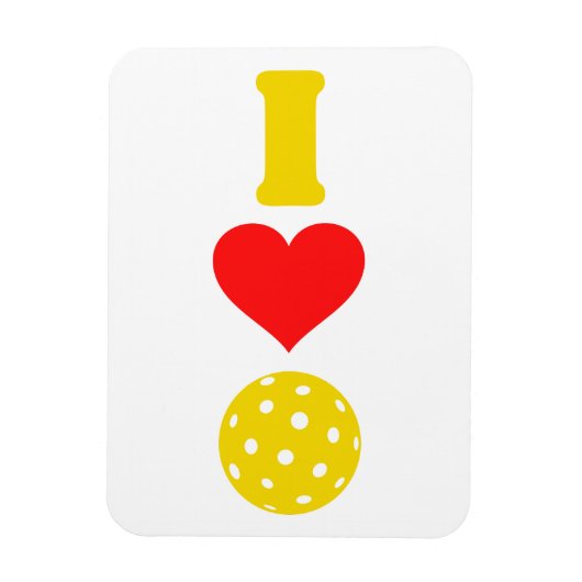 Magnet Flexible J'adore le pickleball (Vertical)