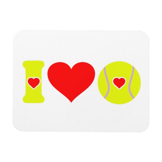 Magnet Flexible J'adore le tennis (Horizontal)