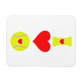 Magnet Flexible J'adore le tennis (Horizontal)