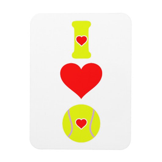 Magnet Flexible J'adore le tennis (Vertical)