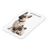 Magnet Flexible J'adore les Bulldogs français (Côté Gauche)