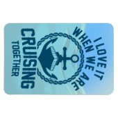 Magnet Flexible J'adore quand on fait la croisière ensemble - Port (Horizontal)