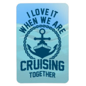 Magnet Flexible J'adore quand on fait la croisière ensemble - Port (Vertical)