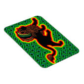 Magnet Flexible Jah King Rasta Lion (Côté Droit)