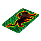 Magnet Flexible Jah King Rasta Lion (Côté Gauche)