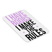 Magnet Flexible J'ai des seins que je fais les règles (Côté Droit)