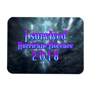 Magnet Flexible J'ai survécu au cyclone Florence